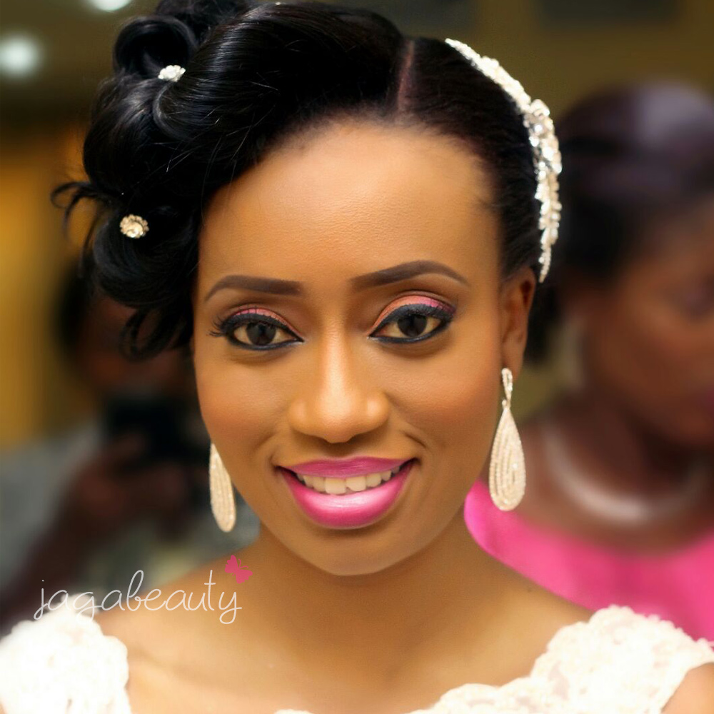 jagabeauty studio bridal makeup white wedding nigeria 2